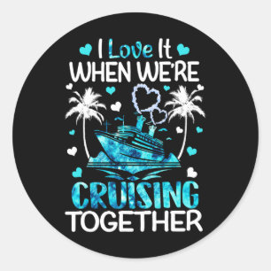 Sticker Rond J'adore quand on croise ensemble des hommes femmes