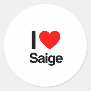 Sticker Rond j'adore saige