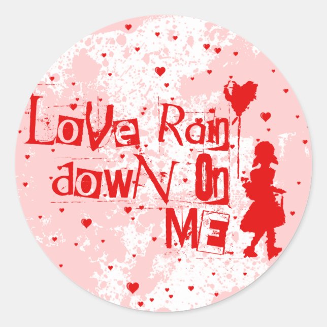 Sticker Rond J'adore tomber sur moi (Devant)
