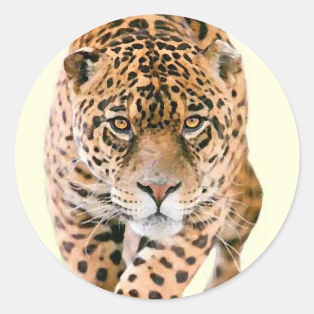 Sticker Rond Jaguar Eyes (Devant)