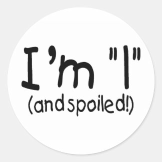 Sticker Rond J'ai 1 an et je suis mal