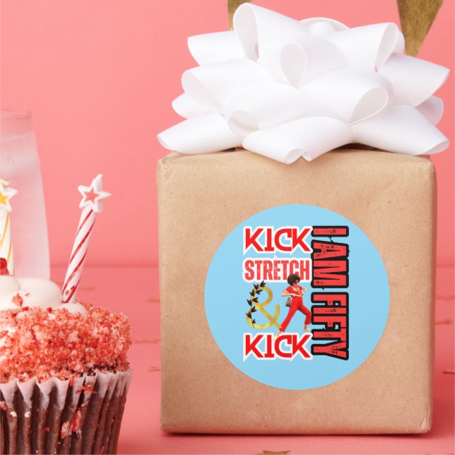 Sticker Rond J'Ai 50 Ans (Fête)