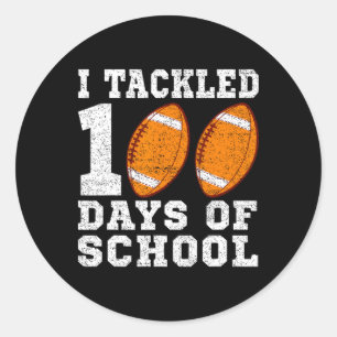 Sticker Rond J'Ai Attaqué 100 Jours De Football Scolaire 100 Jo