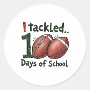 Sticker Rond J'Ai Attaqué 100 Jours De Football Scolaire 100E J