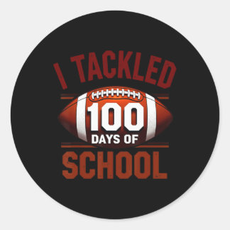Sticker Rond J'Ai Attaqué 100 Jours De Football Scolaire 100ème