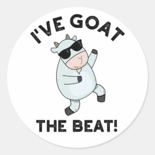 Sticker Rond J'ai chèvre Le Beat Funny Animal Pun