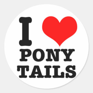 STICKER ROND J'AI COEUR (AMOUR) TAILLES DE PONY