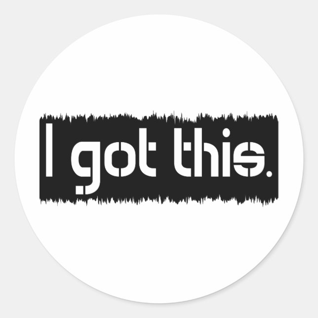 Sticker Rond J'Ai Compris (Devant)