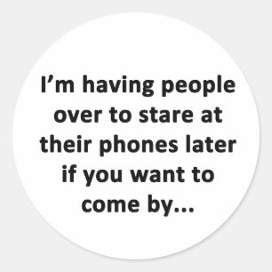 Sticker Rond J'ai des gens sur moi