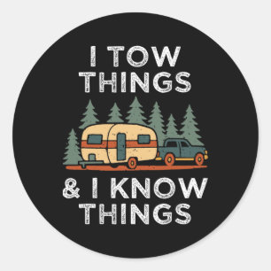 Sticker Rond J'Ai Donné Des Choses Et Je Connais Des Choses Drô