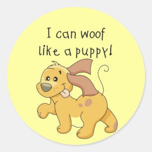 Sticker Rond J'ai eu des maux de T-shirts et cadeaux chiots