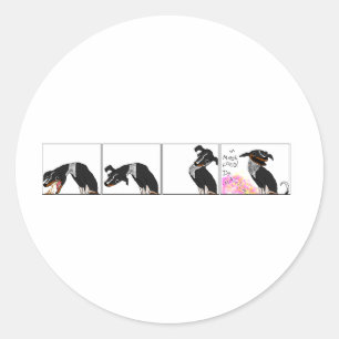 Sticker Rond "J'ai fait la nourriture "