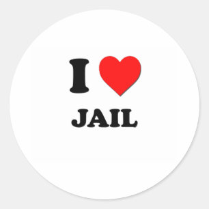 Sticker Rond J'ai Heart Jail