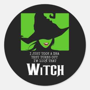Sticker Rond J'Ai Juste Pris Un Test D'ADN Il S'Avère Que Je Su