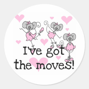 Sticker Rond J'ai les mouvements T-shirts et cadeaux de balleri