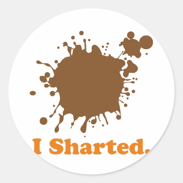 Sticker Rond j'ai pétoché (Devant)