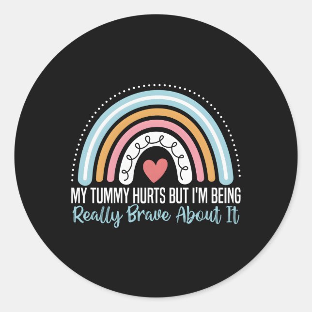 Sticker Rond J'Ai Tort Mais Je Suis Vraiment Courageux À Ce Suj (Devant)