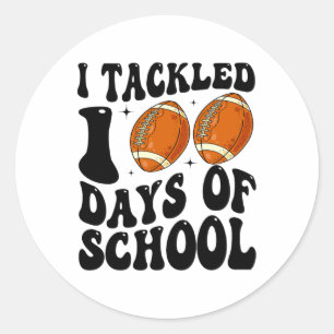 Sticker Rond J'Ai Traité 100 Jours De Football Scolaire 100E Jo