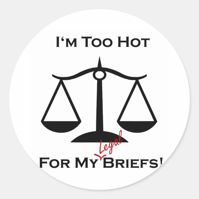 Sticker Rond J'ai trop chaud... (Devant)