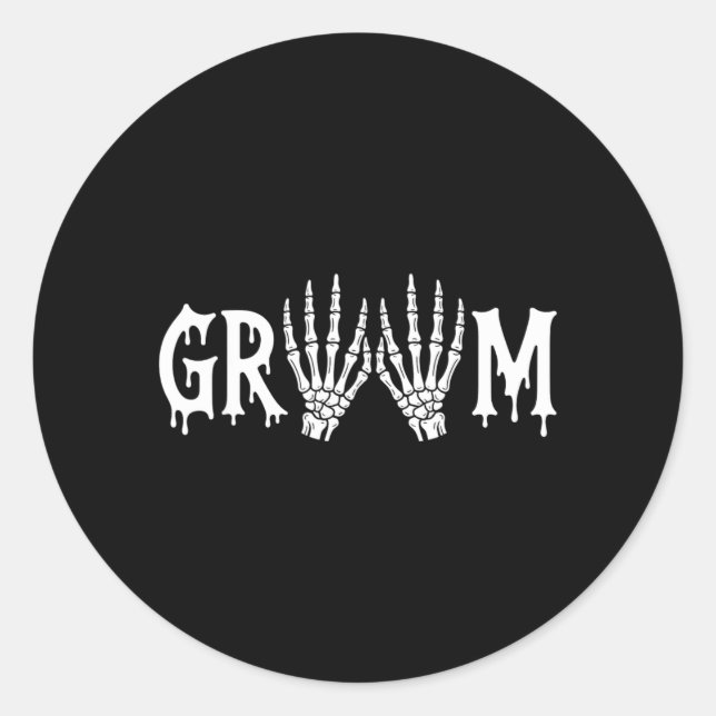 Sticker Rond J'ai un marié mariage engagé couple drôle (Devant)