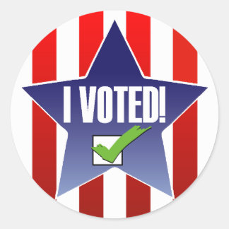 Sticker Rond J'Ai Voté !