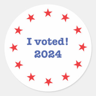 Sticker Rond J'ai voté ! 2024