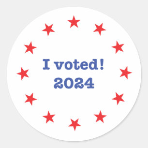 Sticker Rond J'ai voté ! 2024