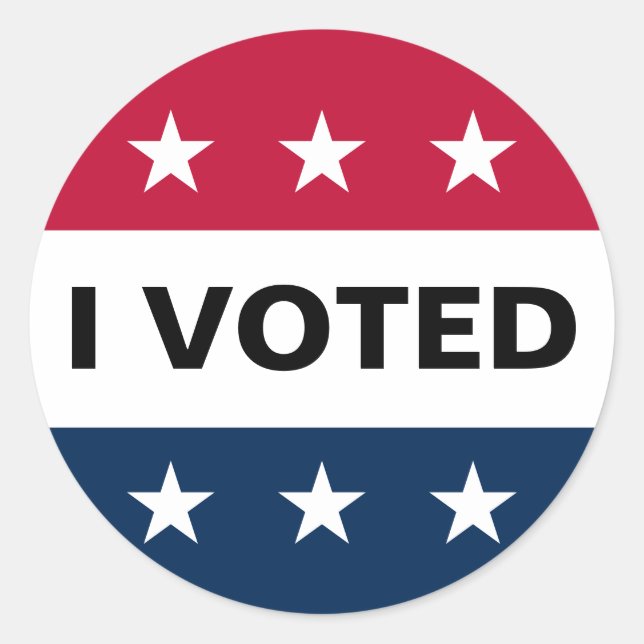Sticker Rond J'ai voté les élections de 2024 (Devant)