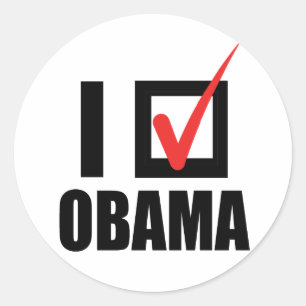 Sticker Rond J'AI VOTÉ OBAMA BW -.png