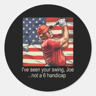 Sticker Rond J'ai vu votre voile pas un 6 Handicap - Golf 4th O