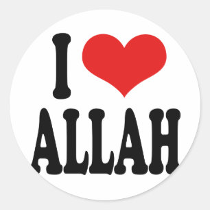 Sticker Rond J'aime Allah