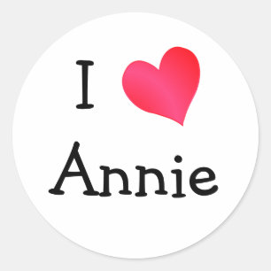 Sticker Rond J'aime Annie