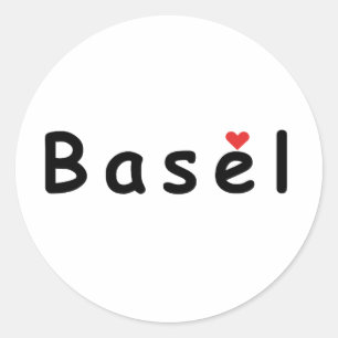 Sticker Rond J'aime Bâle