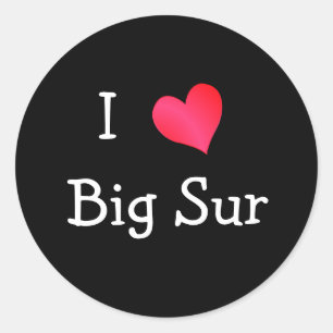 Sticker Rond J'Aime Big Sur