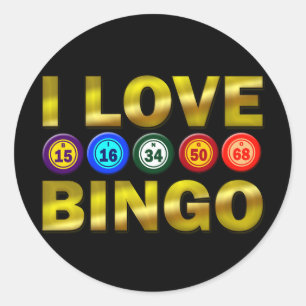 STICKER ROND J'AIME BINGO