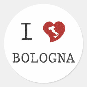 Sticker Rond J'aime Bologna
