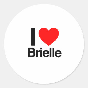 Sticker Rond j'aime brielle
