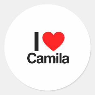Sticker Rond j'aime camila