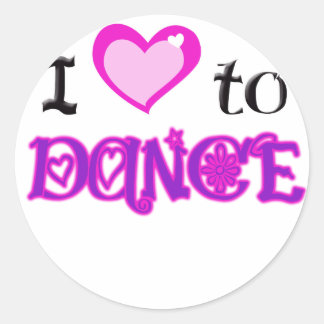 Sticker Rond J'aime danser
