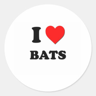 Sticker Rond J'aime des battes