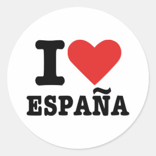 Sticker Rond J'aime España - Espagne