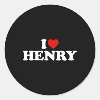 Sticker Rond J'Aime Henry He
