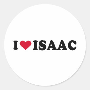 STICKER ROND J'AIME ISAAC