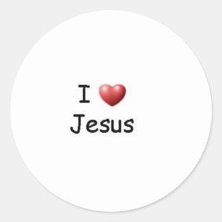 Sticker Rond J'aime Jésus