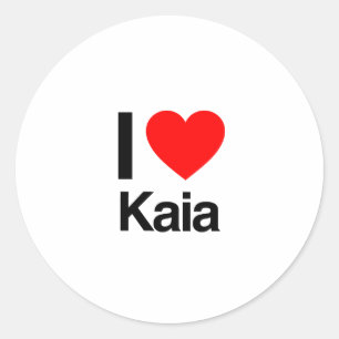 Sticker Rond j'aime kaia