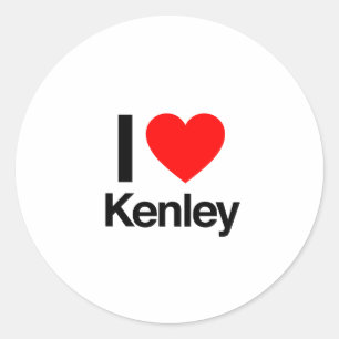 Sticker Rond j'aime kenley