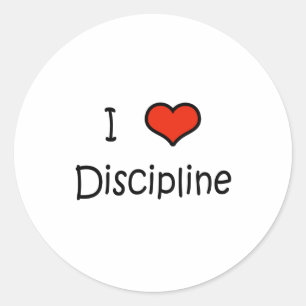 Sticker Rond J'aime la discipline