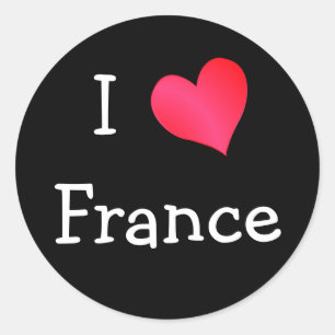 Sticker Rond J'aime la France