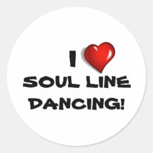 Sticker Rond J'Aime La Ligne Soul Danser!