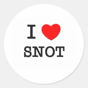 Sticker Rond J'aime la morve